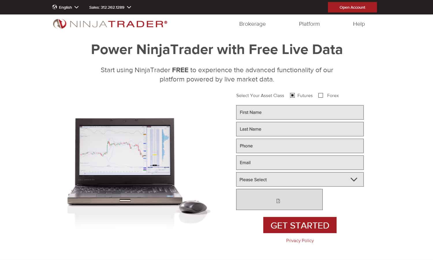 How to open a NinjaTrader demo account