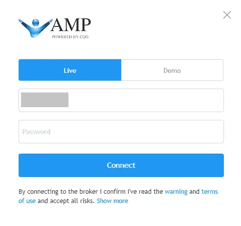 Connect an AMP futures account to TradingView 