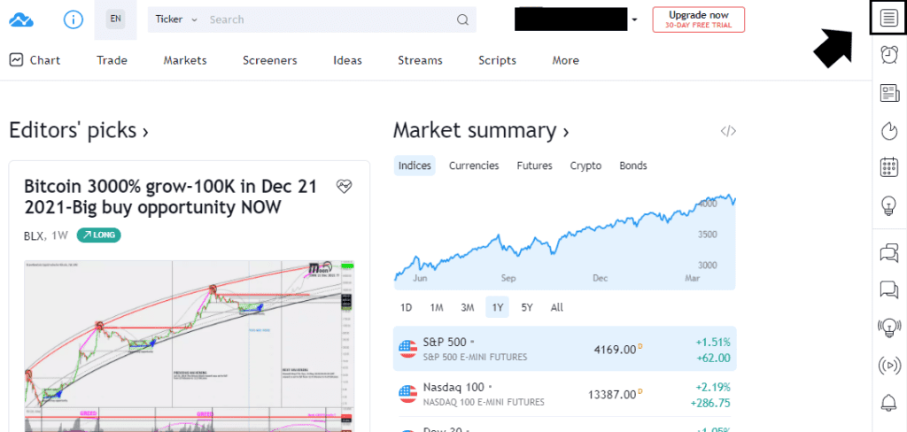 Watchlist tradingview icon
