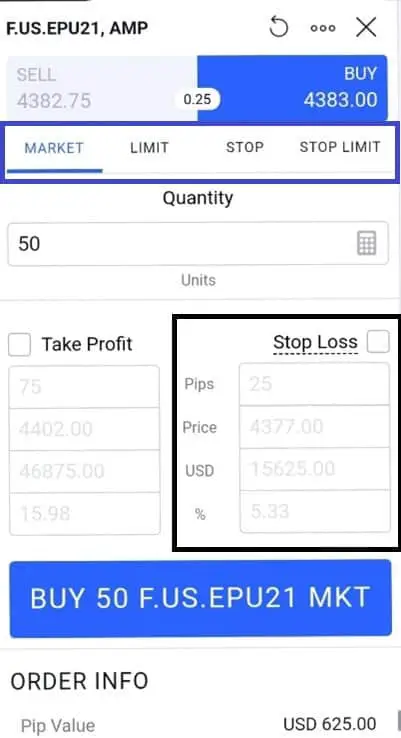 Tradingview stop loss settings fields