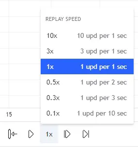 Tradingview Bar replay speed settings